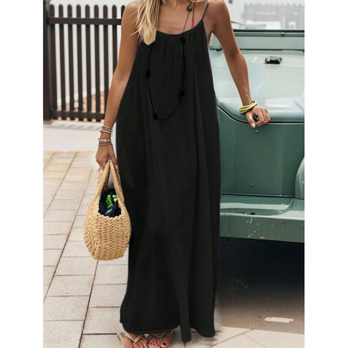 Abito Lungo Donna con Spalline Sottili – Eleganza Casual Estiva