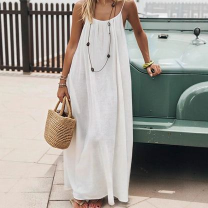 Abito Lungo Donna con Spalline Sottili – Eleganza Casual Estiva