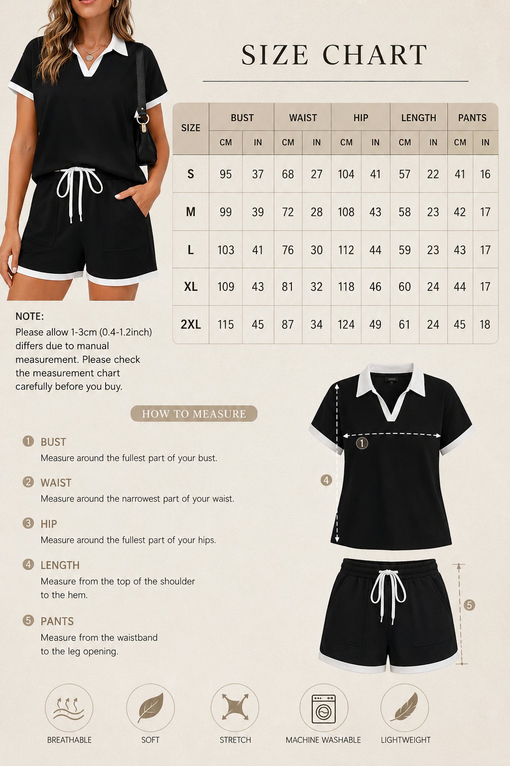 Set Donna Casual con Polo e Shorts – Eleganza e Comfort Quotidiano