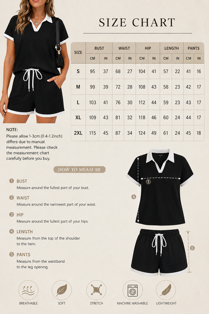 Set Donna Casual con Polo e Shorts – Eleganza e Comfort Quotidiano