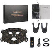 LED 8 Colors Face Mask and Neck Red Light  Near Infrared Therapy Anti Aging Wrinkle Acne Pore Oil Control Skin Tighten Whiten