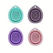 Foldable Silicone Makeup Brush Cleaner Bowl Portable For Powder Puff Eyeshadow Brushes Washing Household Beauty Tool