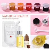 DIY Lip Gloss Making Kit Moisturizing Lip Gloss Base Diy Raw Material Tool Kit Shiny Glitter Lip Tints Glaze Handmade Cosmetic