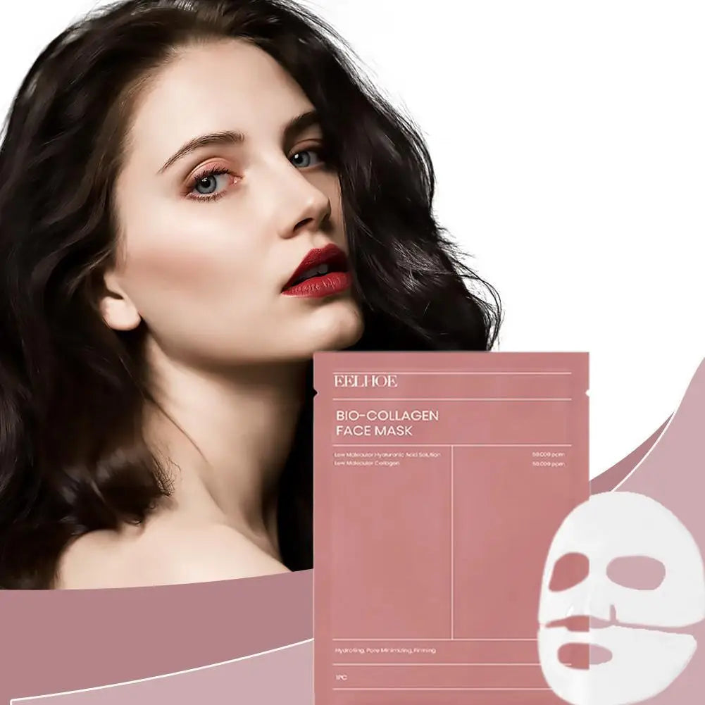 1-10pcs Bio Collagen Face Mask Deep Hydrating Overnight Mask Shrink Pores Moisturizing Refreshing Brightening Korean Skin Care