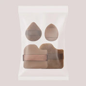 4/6PCS Makeup Blender Puff Air Cushion Foundation Chocolate Velvet Flocking Sponge Loose Powder Puffs Cosmetic Applicator Tool