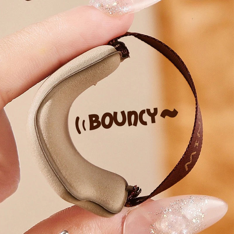 4/6PCS Makeup Blender Puff Air Cushion Foundation Chocolate Velvet Flocking Sponge Loose Powder Puffs Cosmetic Applicator Tool
