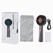 Electric Vibration Massage Comb Red Light Hair Growth Massage Scalp Brush Anti Hair Loss Liquid Oil Applicator Hair Care