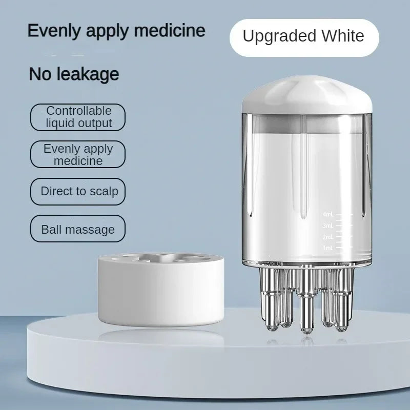 Scalp Applicator Minoxidil 1-6ml Essence Hair Growth Fluid Ball Massage Head Drug Delivery Smear Liquid Guide Comb