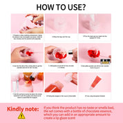 DIY Lip Gloss Making Kit Moisturizing Lip Gloss Base Diy Raw Material Tool Kit Shiny Glitter Lip Tints Glaze Handmade Cosmetic