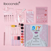 DIY Lip Gloss Making Kit Moisturizing Lip Gloss Base Diy Raw Material Tool Kit Shiny Glitter Lip Tints Glaze Handmade Cosmetic